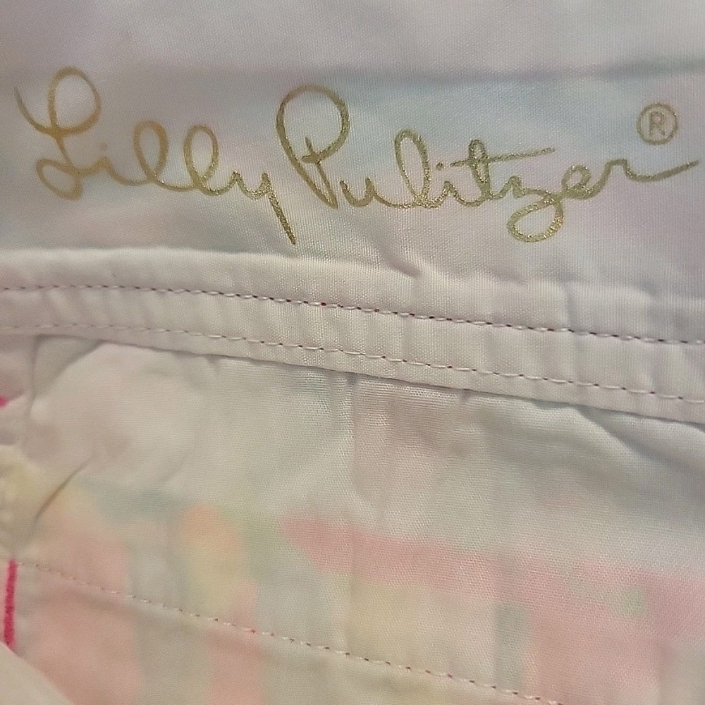 Lilly Pulitzer Shorts Womens 0 Multicolor The Callahan Shorts 5" Inseam 19277 - Picture 6 of 12